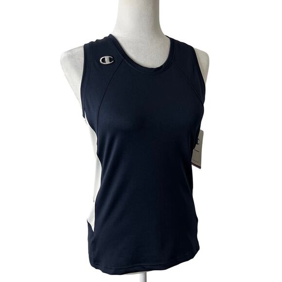 Champion Womens Fast Break Double Dry Racerback Jersey Tank Top S Black Athletic - Picture 1 of 10